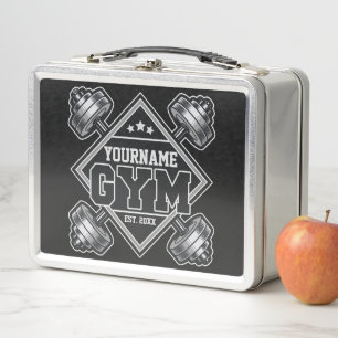 Lunch Box Nom personnalisé Poids Accueil Crossfit Gym