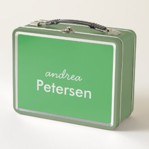 Lunch Box Nom personnalisé tendance moderne minimaliste