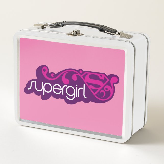Lunch Box Nom Super Supergirl et Bouclier S (Devant)