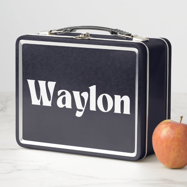 Lunch Box Nom Waylon Personnalisé (En situation)