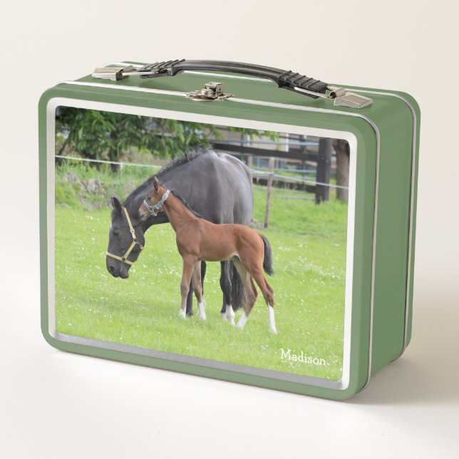 Lunch Box Noms personnalisés pour chevaux (Devant)
