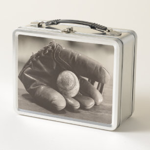 Lunch Box Nostalgie de base-ball - gant et base-ball