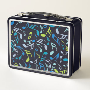 Lunch Box Notes de musique bleu