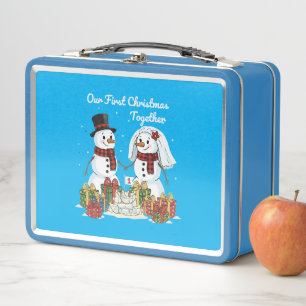Lunch Box Notre premier Noël ensemble Bonhomme de neige je