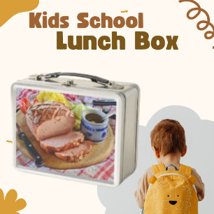Lunch Box Nourriture Photo Pain de viande Fromage Plat Boîte