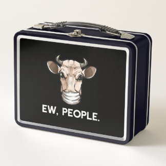 Lunch Box Nouvelle Vache Portant Médicale Masque Visage Cade