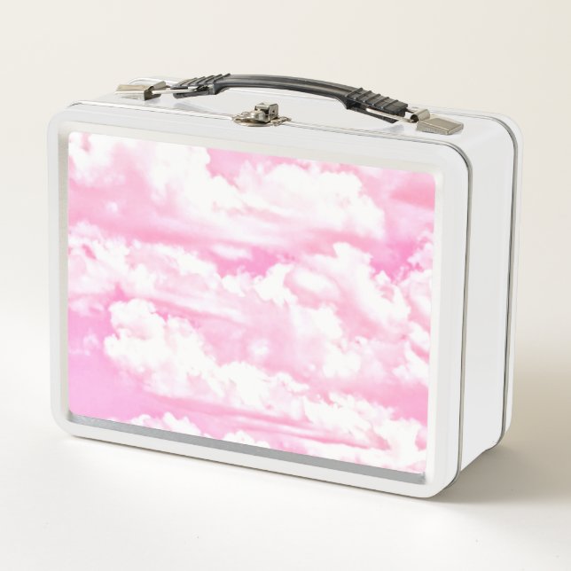 Lunch Box Nuages de roses roses festifs (Devant)