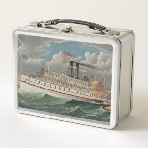 Lunch Box NY Voyage Grand Paddlewheel Bateau à vapeur Le Pèl