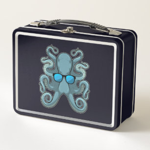 Lunch Box Octopus avec lunettes de soleil