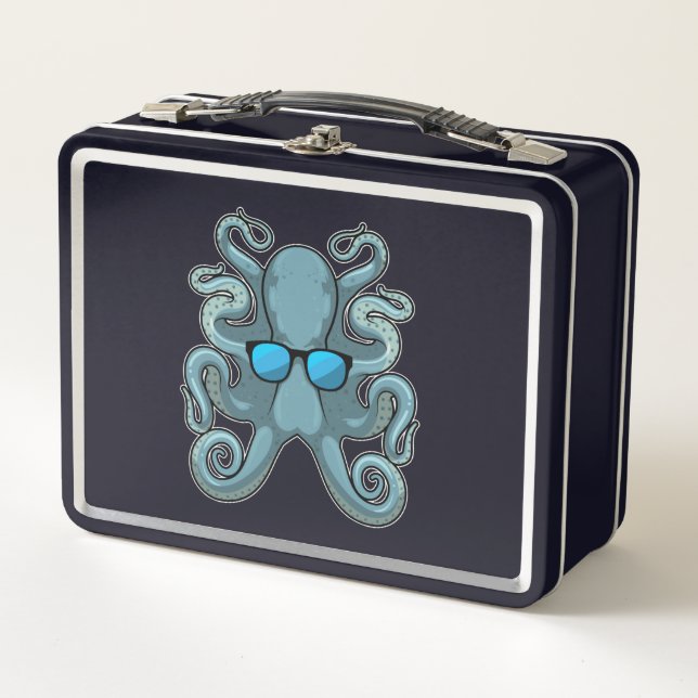 Lunch Box Octopus avec lunettes de soleil (Devant)