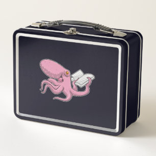 Lunch Box Octopus Nerd avec le livre