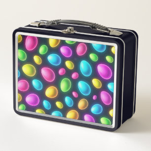 Lunch Box Oeuf de Pâques/printemps de couleur vive/néon