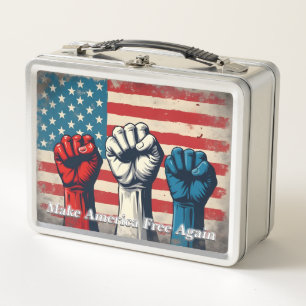 Lunch Box Œuvre d'art Make America Free Again
