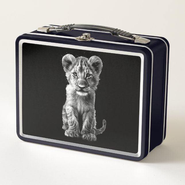 Lunch Box Oh Bébé Gros Chat Petit Gris (Devant)