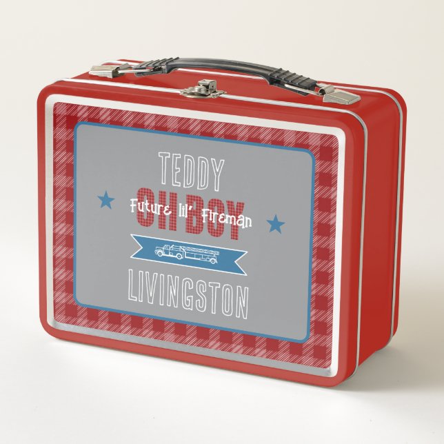 Lunch Box Oh, Boy!-Lil’ Fireman camion de pompiers  (Devant)