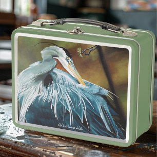 Lunch Box Oiseau de héron bleu