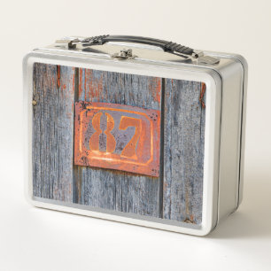 Lunch Box Old Grunge Rusty Metal House Numéro 87 Photo /