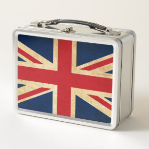 Lunch Box Old Vintage Grunge United Kingdom Flag Union