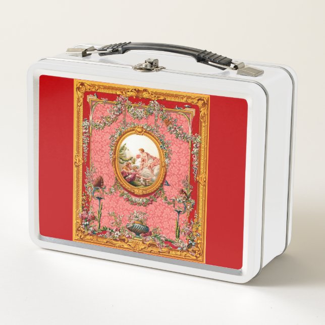 Lunch Box opulent baroque du XVIIIe siècle famille heureuse (Devant)