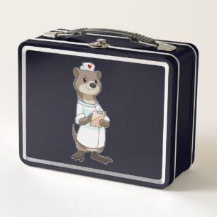 Lunch Box Otter comme infirmière avec coeur