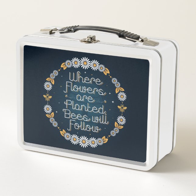 Lunch Box Où les fleurs sont plantées Boîte à lunch (Devant)