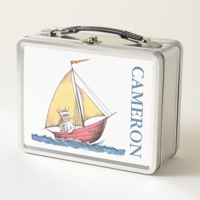 Lunch Box Où sont les choses sauvages | Ajouter Votre Nom (Devant)