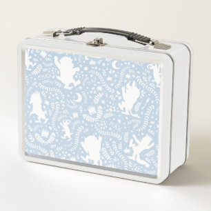 Lunch Box Où sont les choses sauvages motif floral bleu