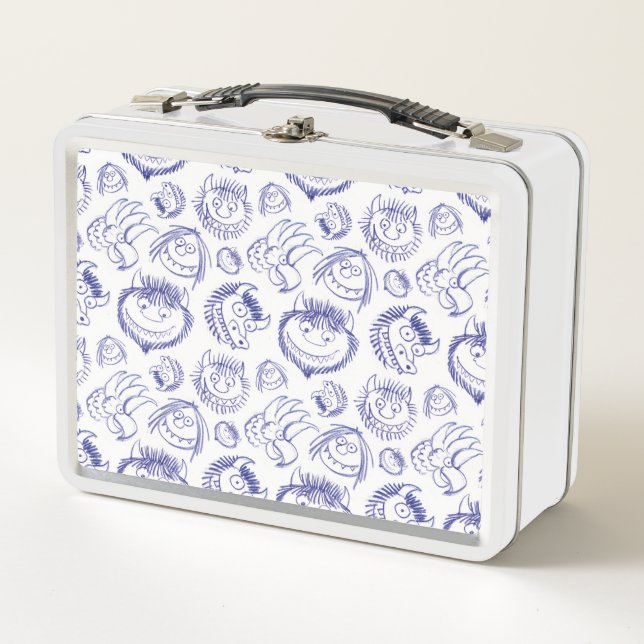 Lunch Box Où sont les monstres ? Motif de dessin (Devant)