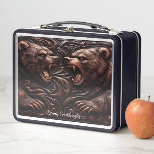 Lunch Box Ours de glace en cuir robuste