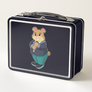Lunch Box Ours en marié avec costume