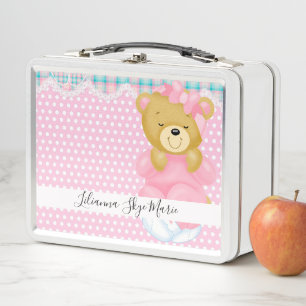 Lunch Box Ours en peluche et pois