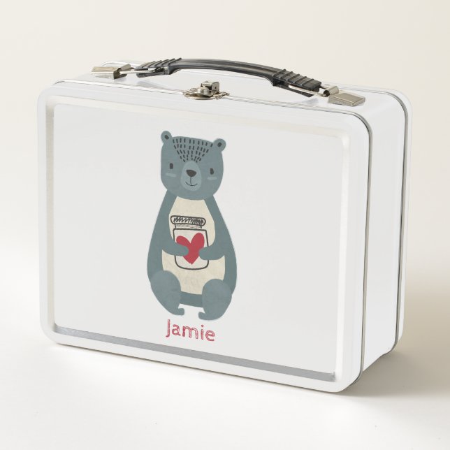 Lunch Box Ours gris mou (Devant)