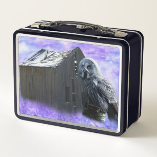 Lunch Box Owl Barn Shed