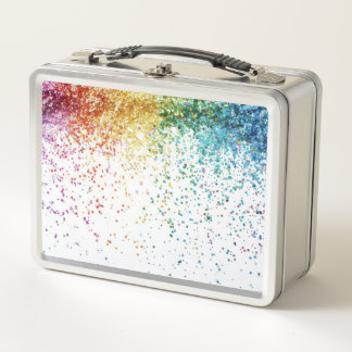 Lunch Box Paillettes Arc-en-ciel