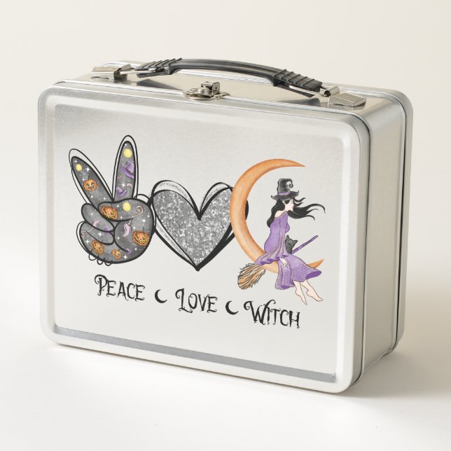 Lunch Box Paix, Amour, Sorcière (Devant)