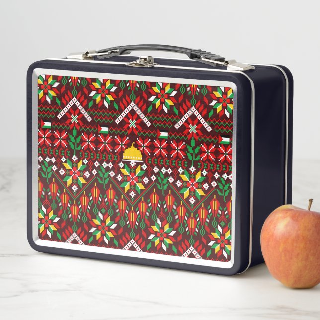 Lunch Box Palestine Tatreez Broderie traditionnelle (En situation)