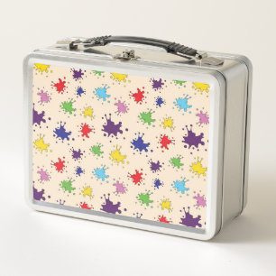 Lunch Box Palette d'artiste colorée éclaboussure de peinture
