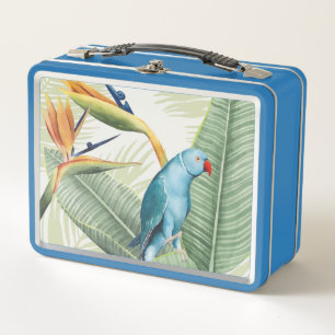 Lunch Box Palmettes avec l'oiseau bleu