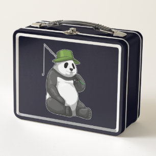 Lunch Box Panda à la pêche avec canne à pêche