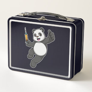 Lunch Box Panda à la vaccination avec seringue