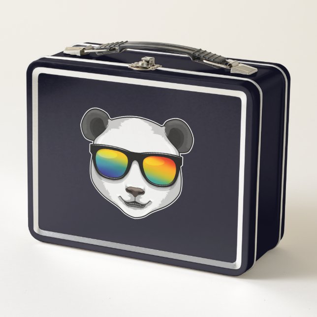 Lunch Box Panda avec lunettes de soleil (Devant)