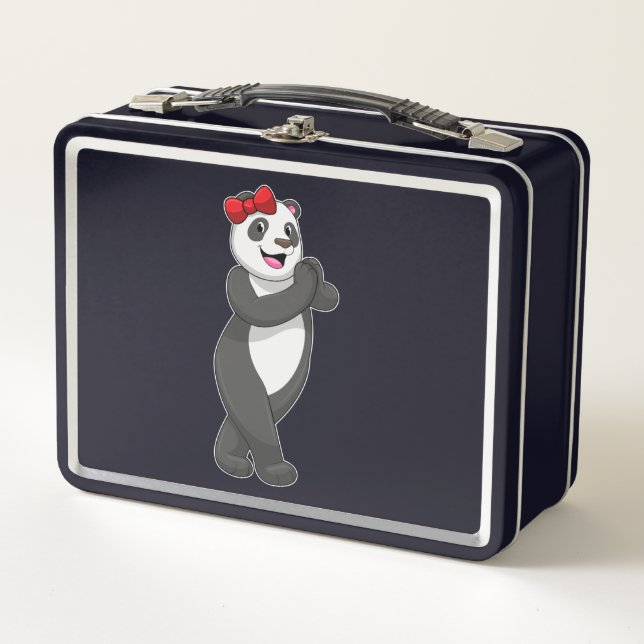 Lunch Box Panda avec ruban (Devant)