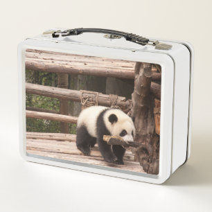 Lunch Box Panda Bear Jouer à la boîte à lunch en métal