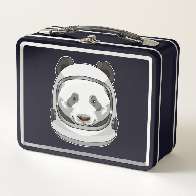 Lunch Box Panda en astronaute avec casque (Devant)