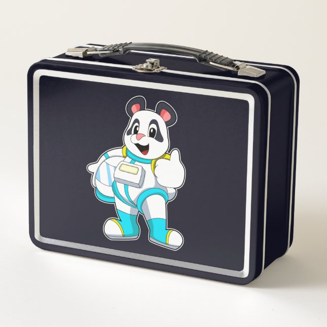 Lunch Box Panda en astronaute avec costume (Devant)