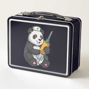 Lunch Box Panda en infirmière avec seringue