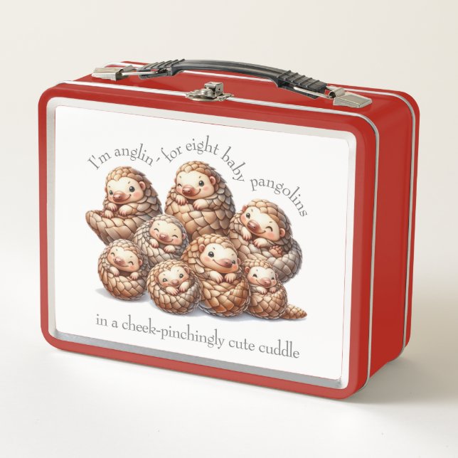 Lunch Box Pangolins adorables pour 8 Pangolins mignons (Devant)