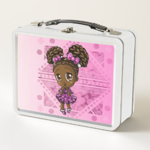 Lunch Box Panier-repas adorable en métal de fille
