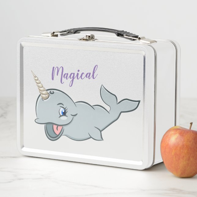 Lunch Box Panier-repas magique de Narwhals (En situation)