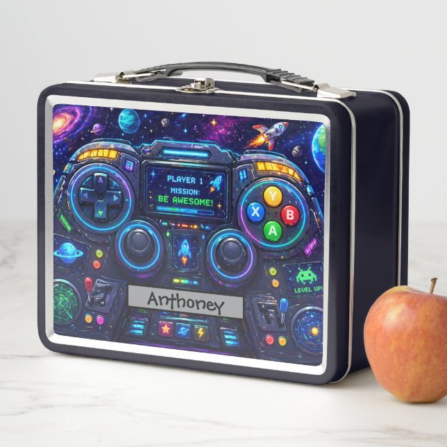 Lunch Box Panneau de commande Galactique Manette de jeu spat (En situation)